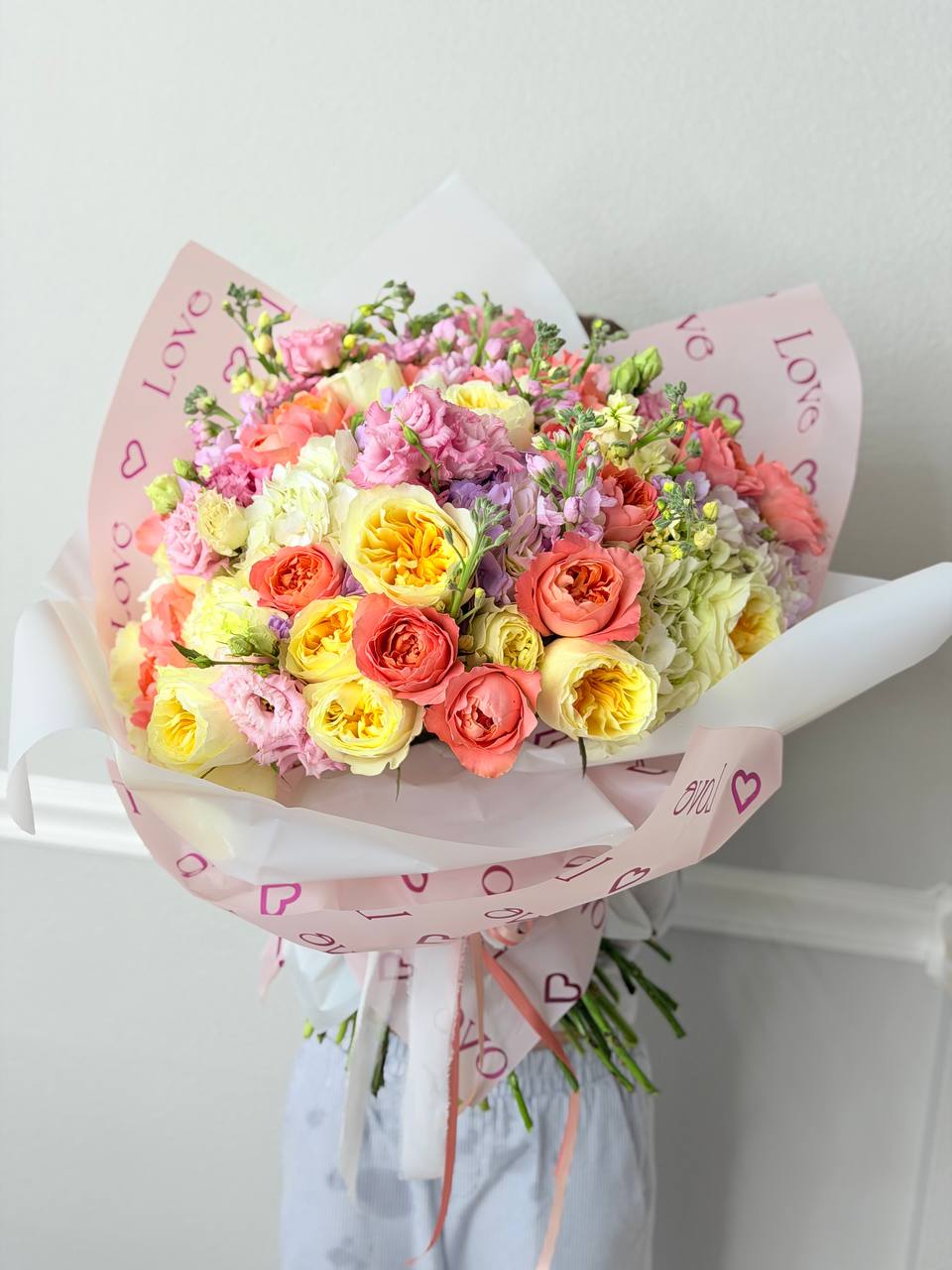 Sorbet peach bouquet