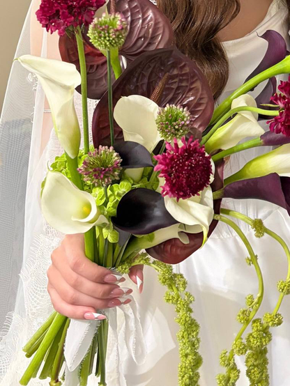 Midnight Calla Bridal Bouquet