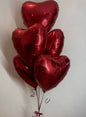 Set of heart balloons