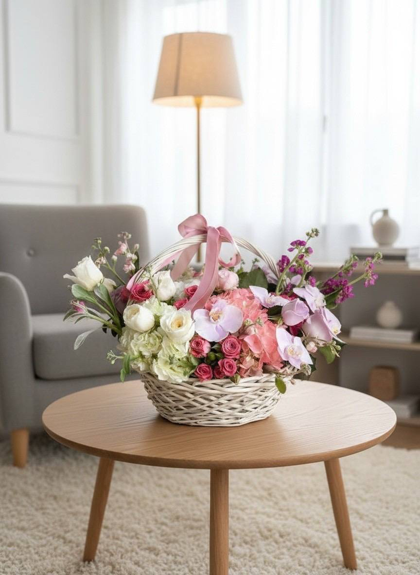 Flower basket “Holiday of love”