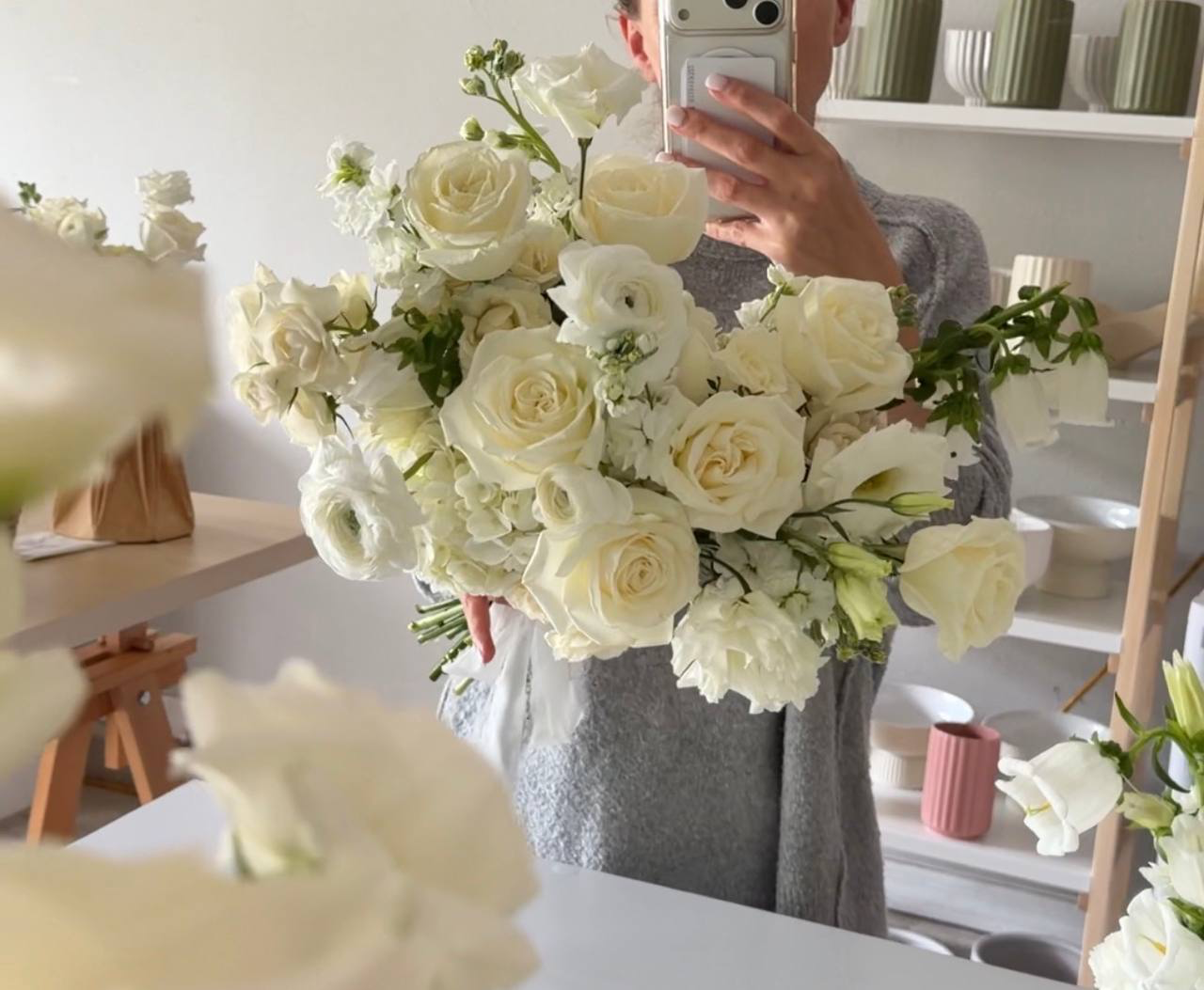 White Garden Bridal Bouquet