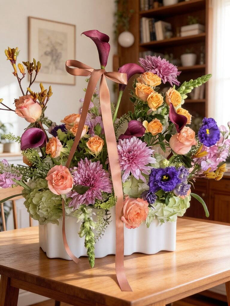 Modern Fall Floral Arrangement