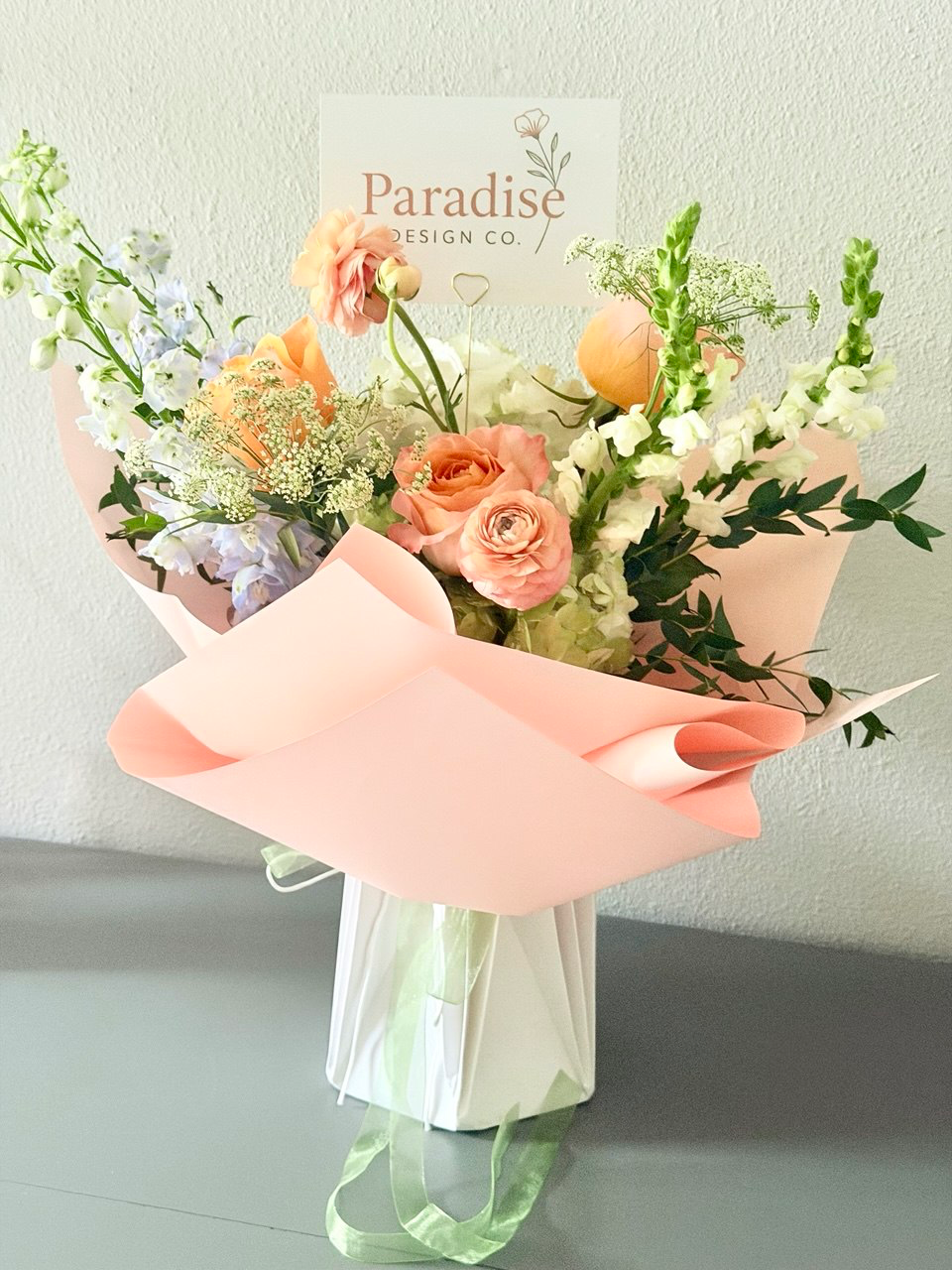 Peach Blossom Garden Bouquet